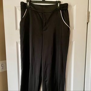Wide leg satin pants